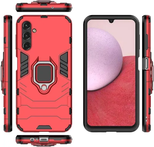Vista 51 de Funda para Samsung Galaxy A04 4G, carcasa con soporte para Samsung SM-A045F/DS Galaxy A04 4G / SM-A045M/DS SM-A045F SM-A045M, color negro