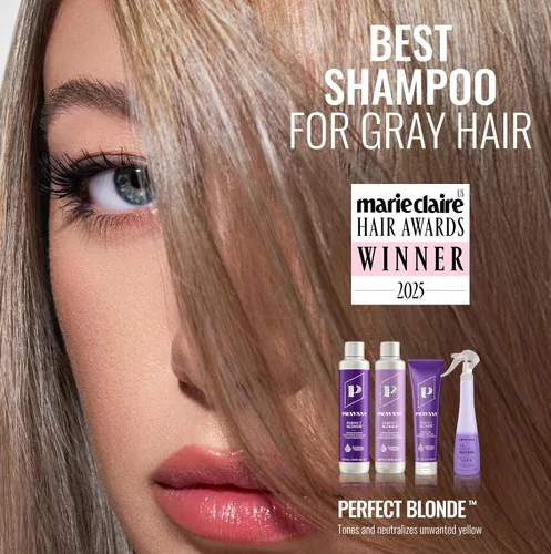 Vista 2 de Pravana The Perfect Blonde Seal & Protect Leave-In Conditioner Spray Treatment Detangler Neutralizes Brassy, Yellow Tones For Color Treated Hair