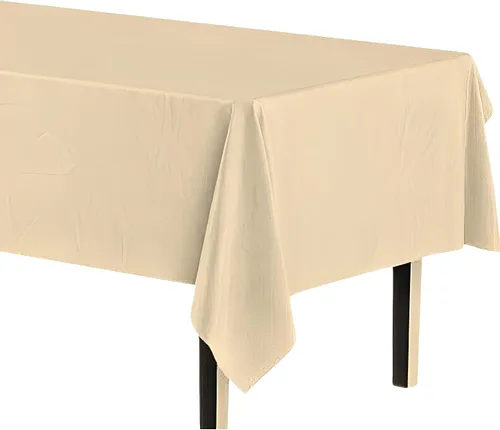 Vista 16 de Party Dimensions Rectangular de plástico de 54 x 108 pulgadas Gingham rojo 1 funda de mesa, 54 x 108 pulgadas