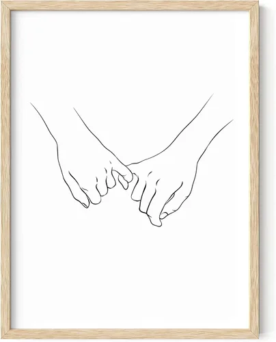 Vista 60 de HAUS AND HUES Arte de pared minimalista - Dibujo moderno de líneas abstractas, impresión de boceto femenino simple, obra de arte para el hogar