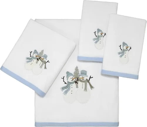 Vista 2 de Avanti Linens - Toalla de mano, algodón suave y absorbente (Frosty Friends Collection)