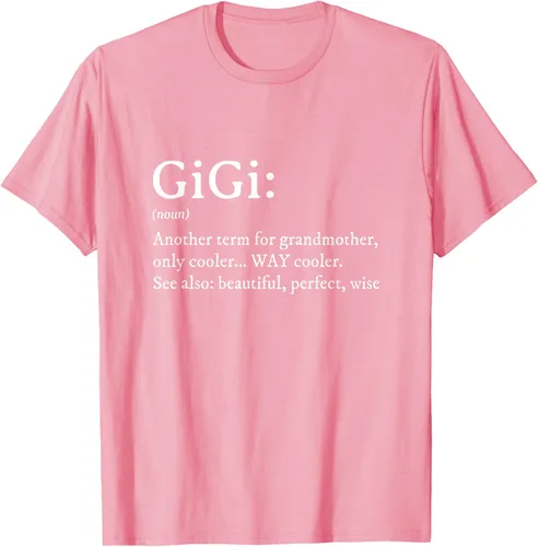 Vista 86 de Gigi Definition - Camiseta de regalo para abuela, cumpleaños y abuela, Negro