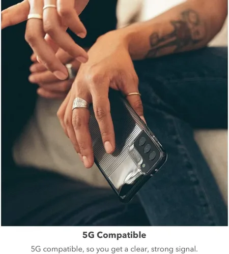Vista 8 de Gear4 ZAGG - Funda ligera y elegante, con protección superior, inferior y esquinas con D3O, para Samsung Galaxy S21 Ultra 5G, color humo (702007328)
