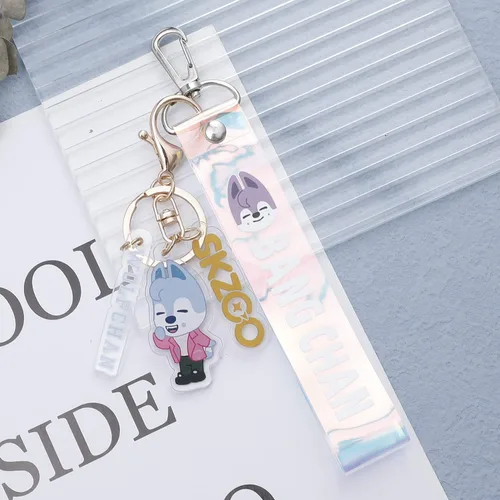 Vista 3 de G-Ahora 2pcs Stray Keychain Keyring Stray Gift Set