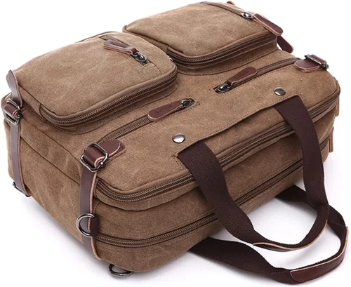 Vista 5 de Iblue Bolso de mensajero Mochila Bolso de hombro Maletín se adapta a 17.0 en el ordenador portátil # 7693, XL, Negro