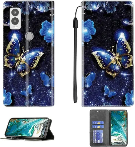 Vista 86 de Aroepurt Funda para UMIDIGI G1 Plus compatible con UMIDIGI G1 Plus Funda para teléfono Funda de piel sintética con función atril magnética CPT15