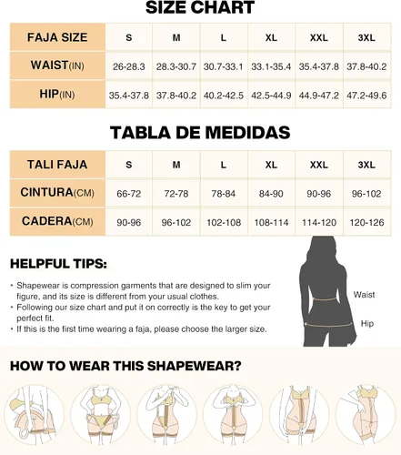Vista 5 de FeelinGirl Fajas moldeadoras con control de abdomen para mujer BBL Fajas postoperatorias moldeador de body de compresión con entrepierna abierta
