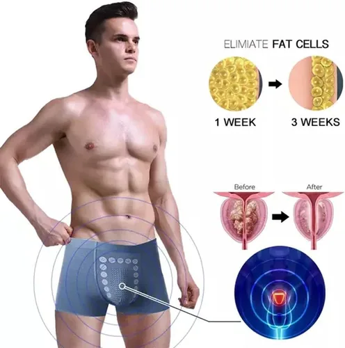 Vista 4 de DENGWANG EFT Energy-Field-Therapy - Ropa interior para hombre, terapia de campo energético, ropa interior Eft para hombre (L, 3 piezas L)