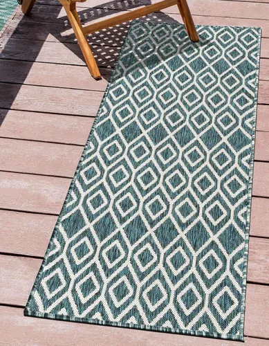 Vista 15 de Jill Zarin Outdoor Collection - Alfombra de área - Turcas y Caicos (2' 2" x 3' 1" Rectángulo Beige/Marrón)