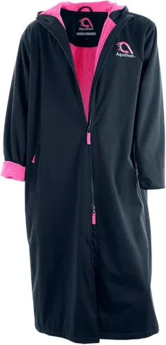 Vista 7 de AquaDash Parka de natación sostenibles, unisex, para adultos y jóvenes, extra larga, algodón natural, anteriormente grandes parkas de natación