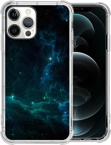 Vista 75 de CARLOCA Funda compatible con iPhone 7 Plus para niña, transparente con increíble diseño de nebulosa espacial, diseño de plástico a prueba de golpes