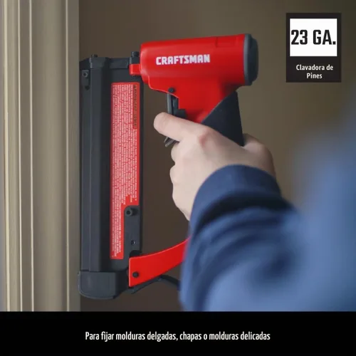 Vista 7 de Craftsman Compresor de Aire Tipo Panqueque de 6 Galones Kit Combo de 4 Herramientas, 150 PSI, Libre de Aceite, Incluye Clavadora de Acabado 16GA
