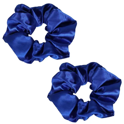 Vista 9 de Coleteros de seda de color verde oscuro para dormir, para mujeres y niñas, bandas elásticas de satén sedoso de morera grande, sin daños, accesorios