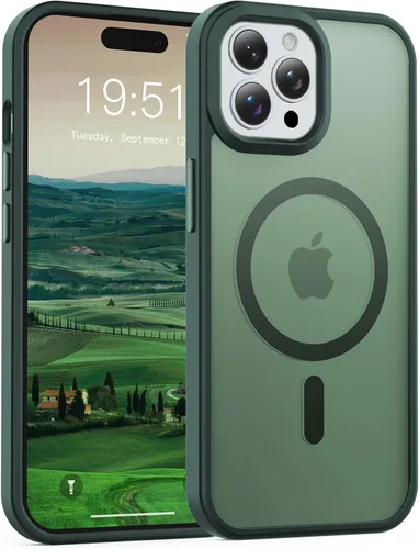 Vista 52 de Funda transparente para iPhone 11 con protector de pantalla, compatible con Magsafe, antiamarilleo, protección de grado militar, a prueba de golpes