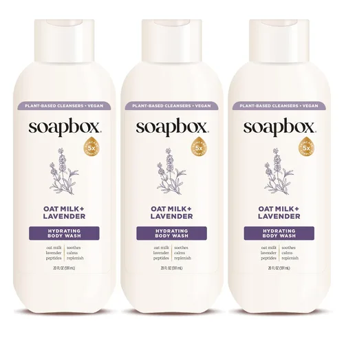 Vista 12 de Soapbox Gel de baño, coco + bayas de Goji para mujeres, hombres, vegano + jabón hidratante rico en antioxidantes con manteca de karité, péptidos