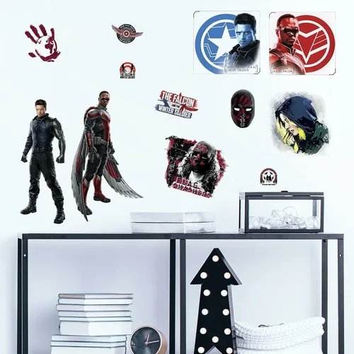Vista 2 de Roommates RMK4701SCS Falcon and The Winter Soldier - Calcomanías adhesivas