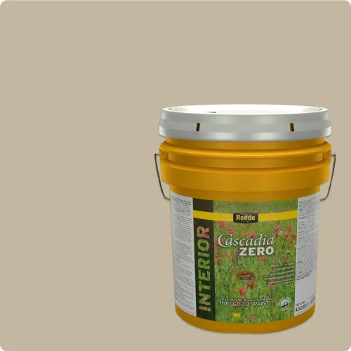 Vista 90 de Rodda Paint CASCADIA ZERO - Pintura plana e imprimación para interiores en uno, cuarto de galón, rosa Mullen
