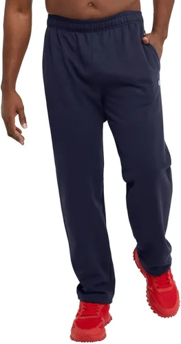 Vista 5 de Champion Powerblend - Pantalones deportivos de forro polar para hombre, pantalones deportivos con parte inferior abierta para hombre