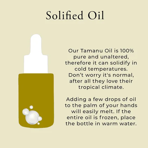 Vista 5 de Aceite de tamanu orgánico para la piel, 100% puro, prensado en frío, sin refinar, libre de crueldad, hidratante, hidratante para el cuidado