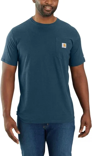 Vista 9 de Carhartt Para Hombre 104616 Force® Ajuste Relajado Peso Medio Manga Corta con Bolsillo Aventurine