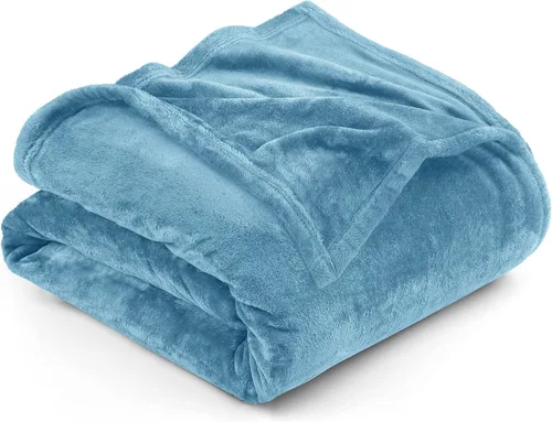 Vista 83 de Utopia Bedding - Manta de vellón de lujo, mullida, antiestática; manta de suave microfibra de 8.8 oz/yd² (300 g/m²) para sofá y cama; tamaño Gris