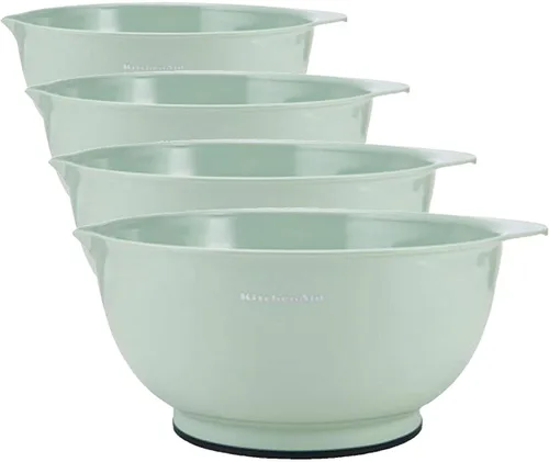 Vista 25 de KitchenAid Cuencos de mezcla universales de plástico anidables Agave