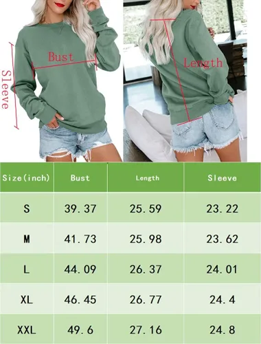 Vista 5 de Bingerlily - Sudadera casual sin botones de manga larga para mujer, con cuello redondo