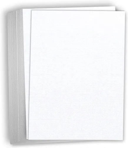 Vista 10 de Hamilco Burgandy Linen - Papel grueso de cartulina texturizada, 11 x 17 pulgadas, peso pesado, 80 libras, cartulina - Paquete de 25
