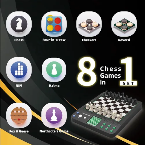Vista 2 de iCore Juego de ajedrez electrónico - Enseña y juega con el tablero inteligente de ajedrez para computadora, ideal para principiantes y jugadores