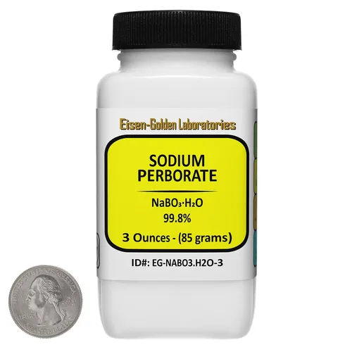 Vista 6 de Perborato de sodio [NaBO3.H2O] 99.8% Gránulos de flujo libre grado ACS 1.1 Lb en tres botellas