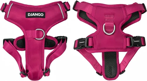 Vista 15 de DJANGO Tahoe Arnés para perro sin tirones, arnés para perros pequeños con clips delanteros y traseros para uso diario, ajustable, acolchado