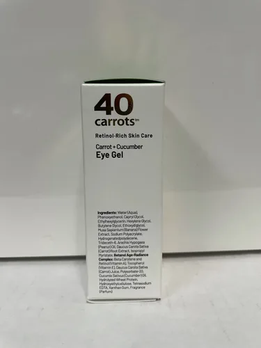 Vista 6 de 40 Carrots Gel de ojos de zanahoria y pepino con retinol para todo tipo de piel, suaviza las líneas finas y reduce las arrugas, patas de gallo