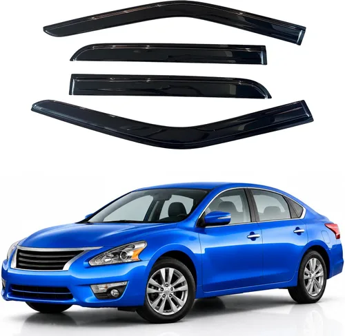 Vista 343 de Visera de ventana IG para Ford Focus Sedán y Hatchback 2012-2018, Protector de ventana lateral para lluvia y viento estilo Mugen, extra duradero