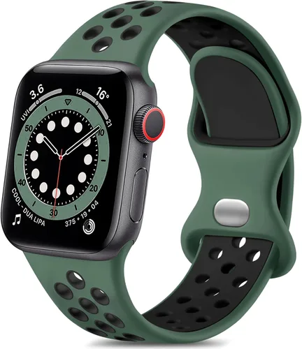 Vista 17 de Lerobo - Bandas deportivas compatibles con Apple Watch Band de 40 mm, 41 mm, 38 mm y 42 mm para Series 11, 10 para mujeres y hombres, suaves bandas