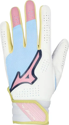 Vista 8 de Mizuno Finch Softball - Guantes de bateo acolchados Par Adulto y joven Palma antideslizante Palma acolchada Parte trasera de malla