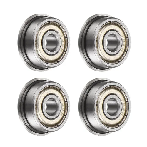 Vista 12 de uxcell MF52ZZ ensanchó el rodamiento de bolas, 4pcs 6.6x16.4x8.2 ft m acero cromado doble blindado ABEC1 cojinetes de brida Double Shielded, ABEC1