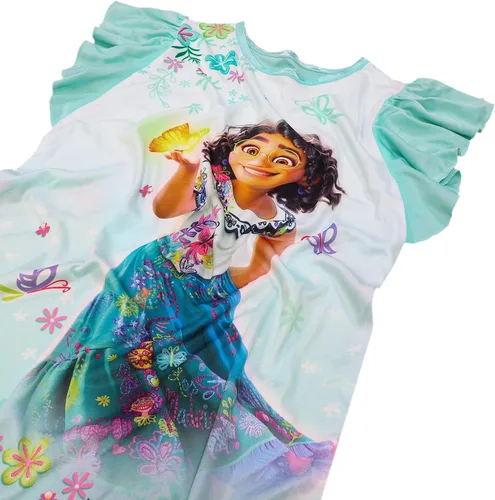 Vista 3 de Disney Encanto - Camisón de Minnie Mouse para niñas Lindo Mirabel