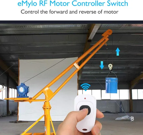 Vista 5 de eMylo Controlador de motor de interruptor RF inalámbrico Smart Switch Módulo de relé Interruptor de control remoto con receptor RF DC 12V 433Mhz