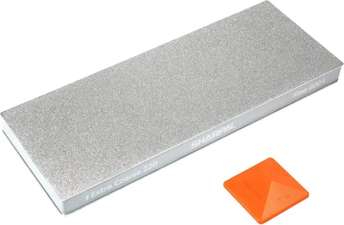 Vista 7 de SHARPAL Piedra de afilar de diamante de grano doble grande 168H de 8" x 3