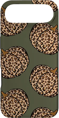 Vista 27 de Leopard Pumpkin Fall Autumn Olive Green Case for iPhone 17
