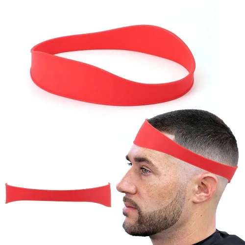 Vista 11 de Plantilla de afeitado con escote y guía de corte para hombres, color negro