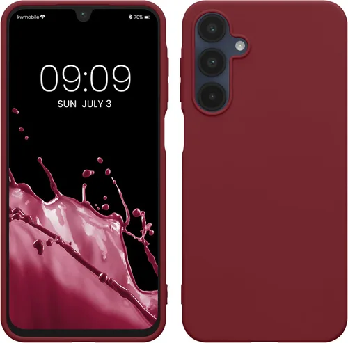Vista 73 de kwmobile Funda compatible con Samsung Galaxy A12 - Funda protectora de silicona TPU suave y delgada - Azul Báltico