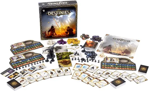 Vista 6 de Juego de mesa Destinies narración inmersiva y aventura para entusiastas de la mesa, mayores de 14 años, 1-3 jugadores, 120-150 minutos de tiempo