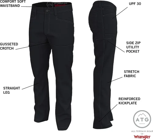 Vista 7 de ATG by Wrangler - Pantalones funcionales para hombre de material sintético