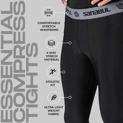 Vista 5 de malla protectora para entrenamiento de Jiu Jitsu y base de compresión. Para hombre.