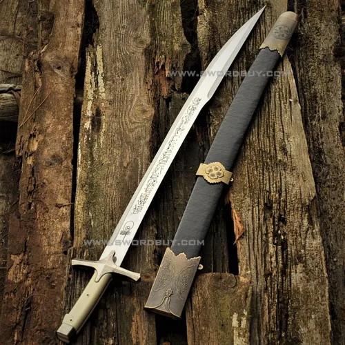 Vista 4 de Espada otomana/Espada Mehmed el conquistador/Espada hecha a mano