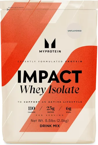 Vista 10 de Myprotein Impact aislado de proteína de suero, 1 kg (40 porciones) Vainilla helado, 22g de proteína, 3.5g de glutamina y 4.5g de BCAA por porción