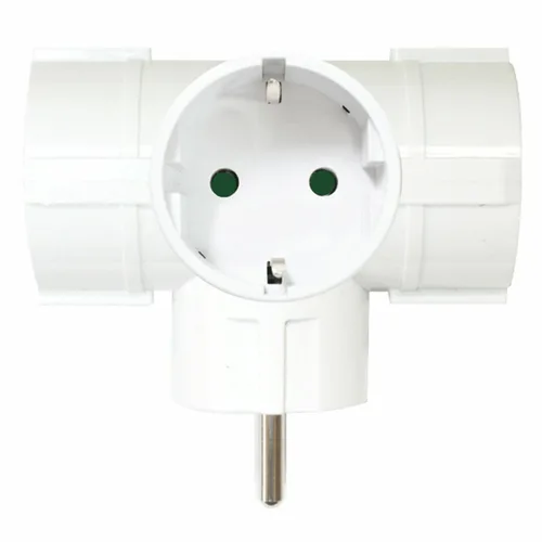 Vista 2 de Ladrón de enchufe Silver Electronics 9153 Blanco 220 V 16 A