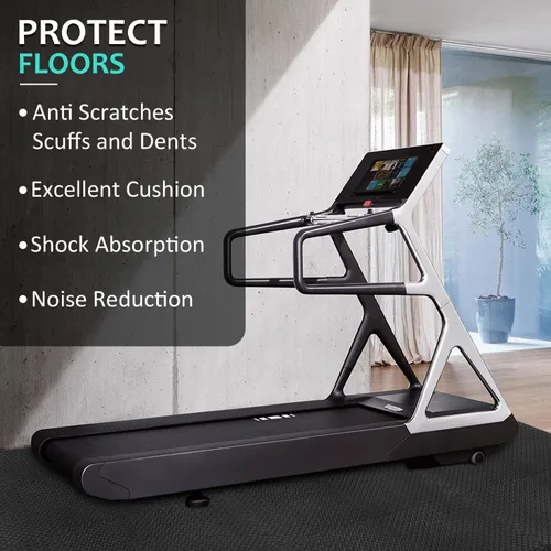 Vista 4 de BEAUTYOVO Tapete de ejercicio tipo rompecabezas con 12/24/48 baldosas de espuma entrelazadas para gimnasio, baldosas de espuma EVA de 24'' x 24