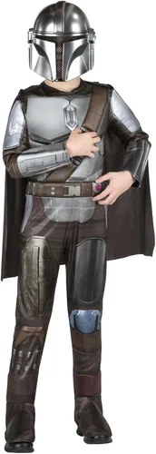 Vista 6 de Jazwares Disfraz de The Mandalorian para niño, Negro